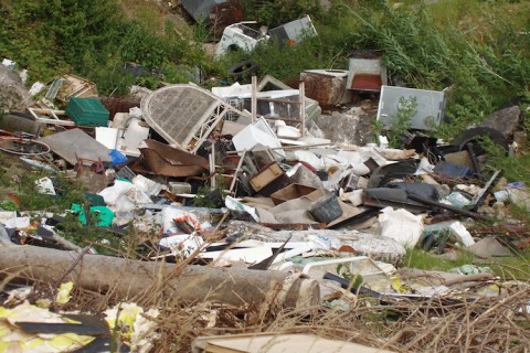 Old stairlifts are quite often found on fly tips